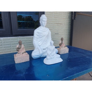 Tôn tượng đức phật Thích Ca tọa bệ rơm 55cm.