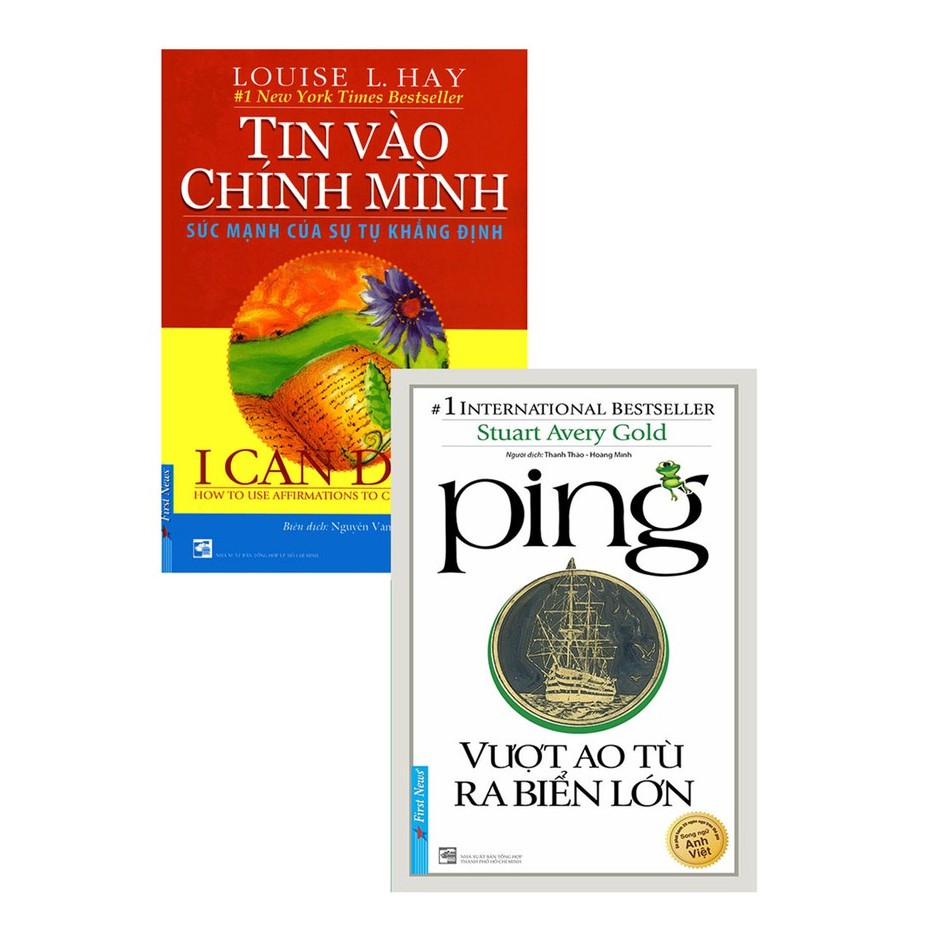 Sách - Combo Tin vào chính mình + Ping vượt ao tù ra biển lớn - FirstNews Tặng Kèm Bookmark