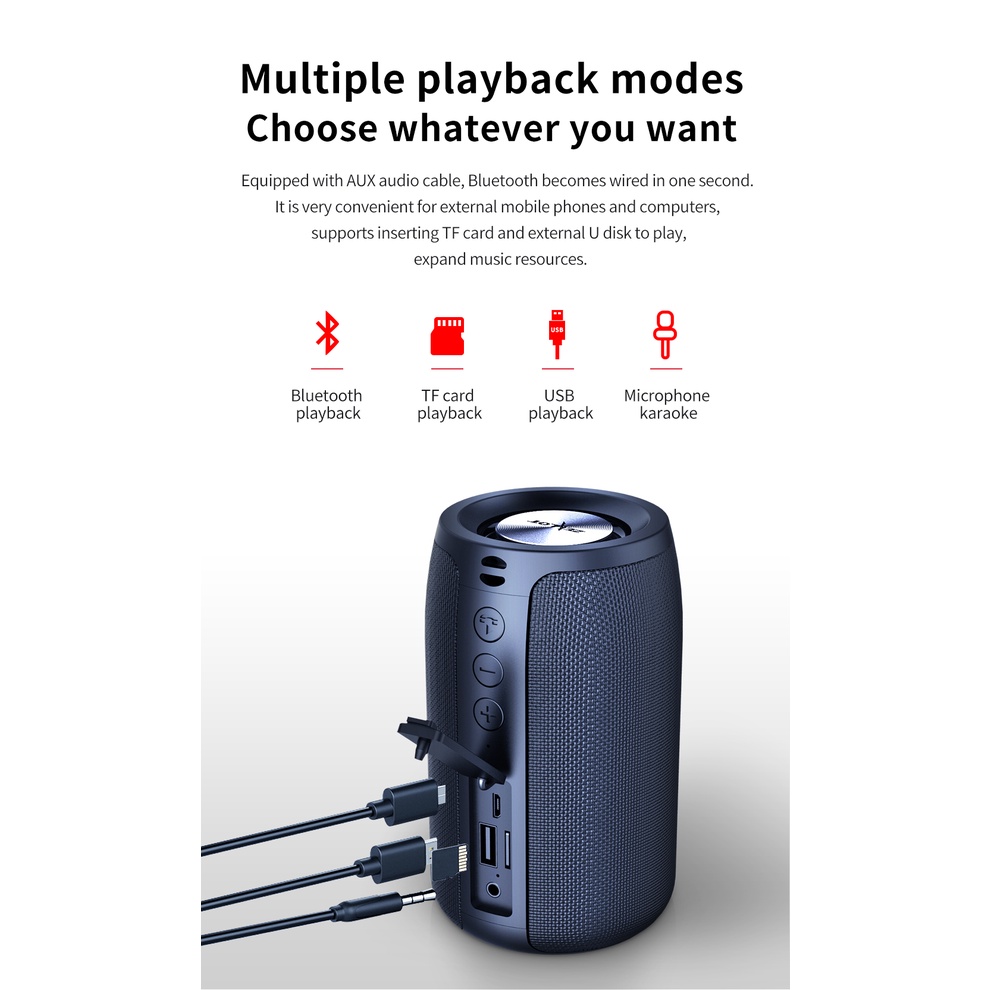 Loa Bluetooth ZEALOT S32D 1 Micro Chuyên Dụng Cho Các Hoạt Động Ngoài Trời