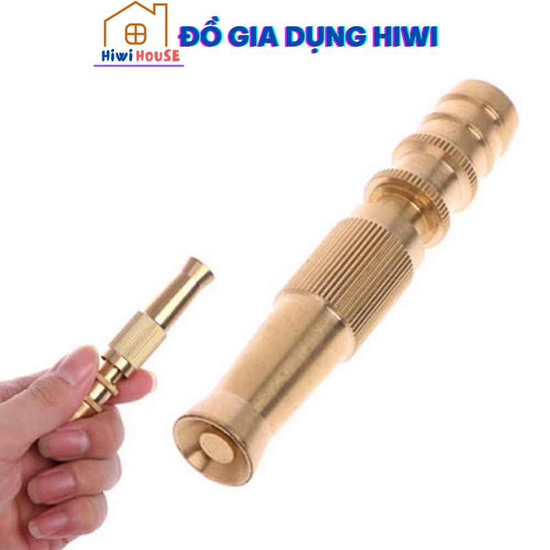 Vòi Xịt Nước Bằng Đồng Tăng Áp Suất Nước Cực mạnh (Tặng Đai Siết )