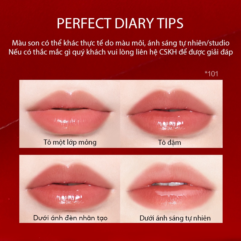 Son Bóng ReadMe Rippled Lip Gloss High Shine Finish Perfect Diary Nhiều Màu Tùy Chọn 4G