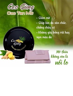 CAO GỪNG TAN MỠ BỤNG ĐÙI