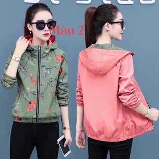 Áo khoác gió 2 mặt nữ