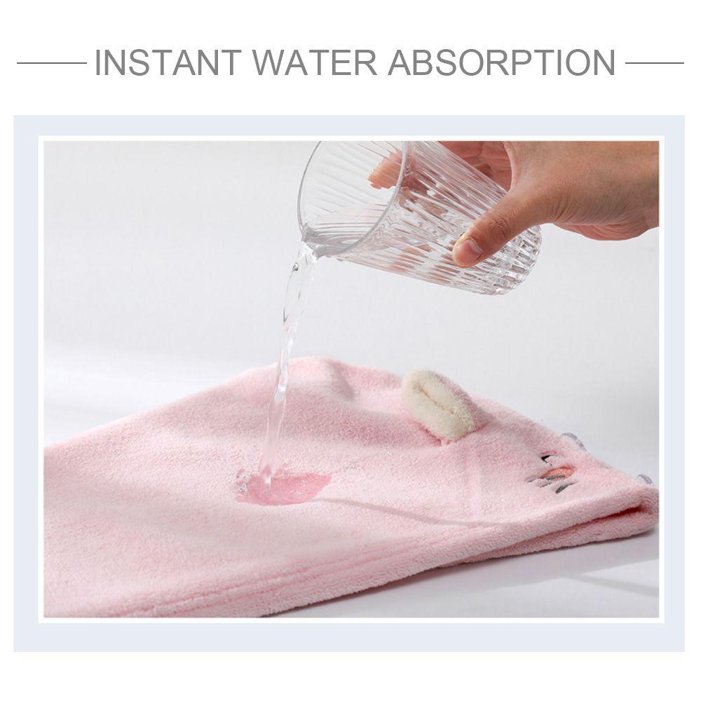 Khăn Quấn Khô Tóc Bằng Nỉ Mềm Mại Tiện Dụng