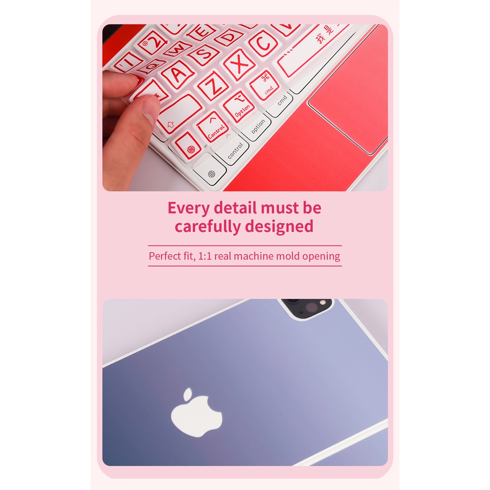 Phù Hợp Miếng Dán Bảo Vệ Bàn Phím Màu Gradient Chống Trầy Cho Ipad Pro 11 / 12.9 Inch Ipad Pro 4 6 Ipad Air 5 10.9 Inch 2022 2020