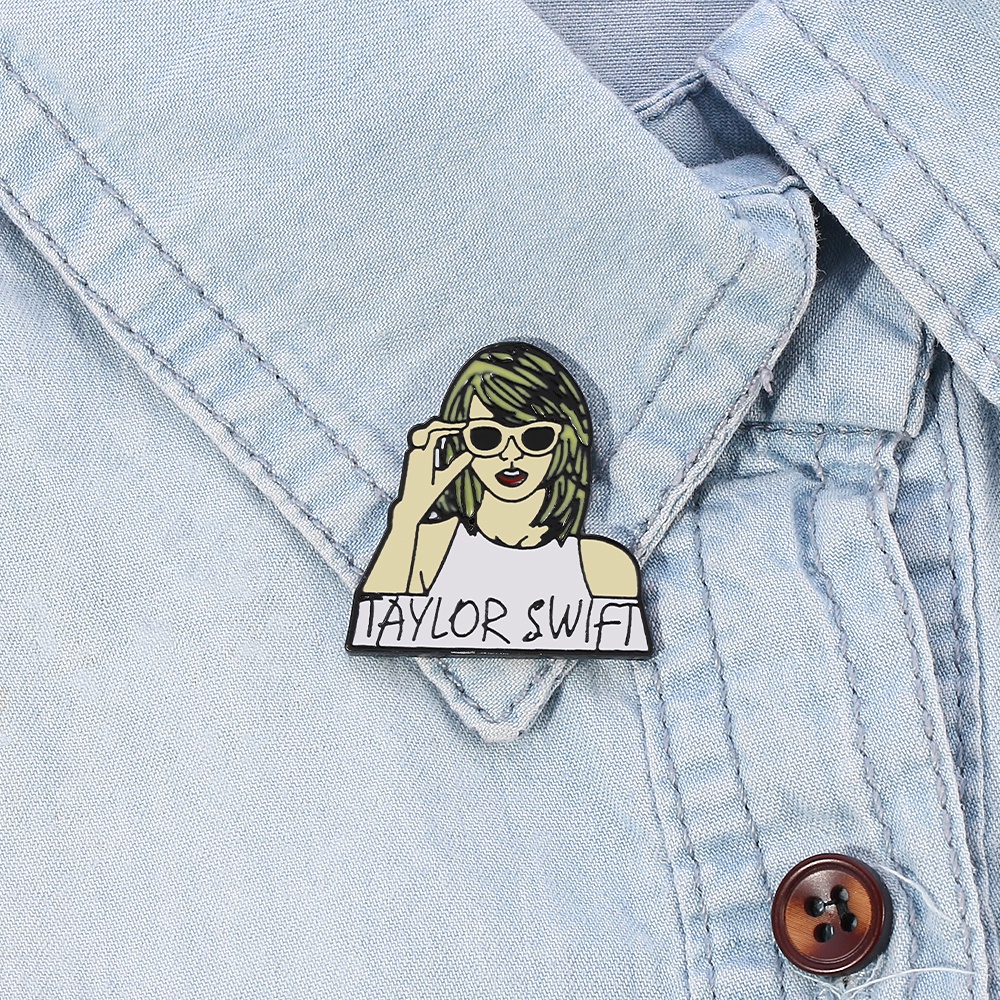 Ghim Cài Áo Hình Nhân Vật Taylor Swift Thời Trang Dành Cho Nam Và Nữ