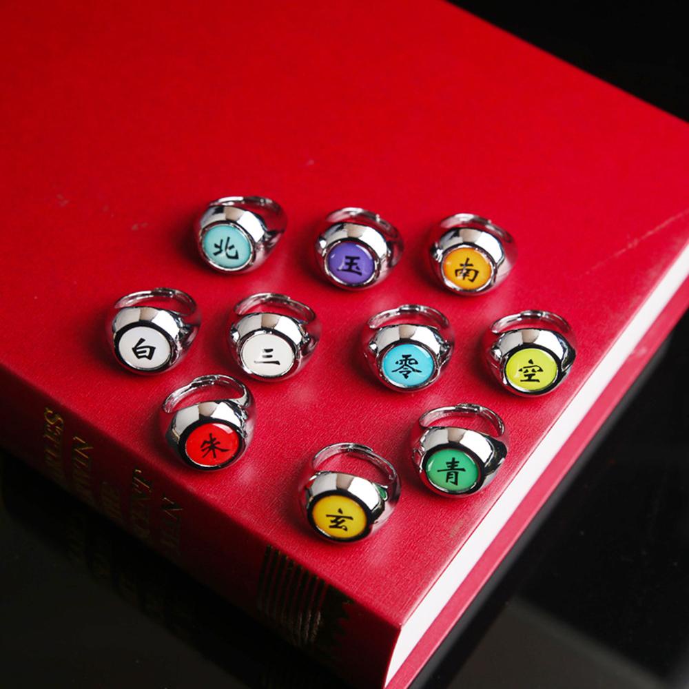 Nhẫn Thời Trang Kiểu Hoạt Hình Nhật Bản Akatsuki Zhu-Rings DIY