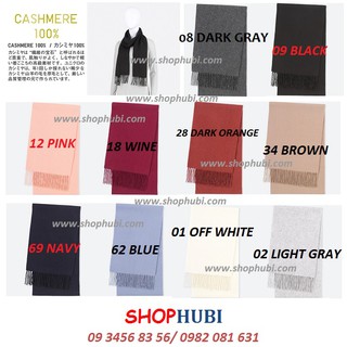 Khăn len 100% Cashmere (lông Dê) UNIQLO Nhật 2017 - 2018