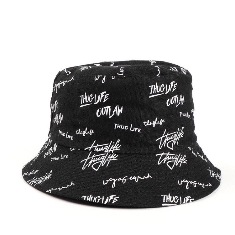 Nón bucket tròn GENZ THUGLIFE phong cách Ulzzang Unisex