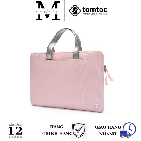 Túi xách chống sốc tomtoc (USA) Slim Handbag for Macbook Air/Pro 13" / 14" PINK - A2 | MON Phụ kiện