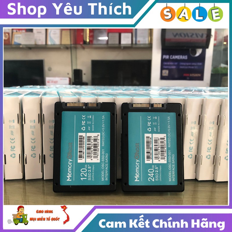 Ổ Cứng ⭐FREE SHIP⭐( Tặng Kèm Dây Dẫn ) Ổ Cứng SSD MemoryGhost 240GB Chuẩn Giao Tiếp SATA 3 Bảo hành Chính Hãng 36 Tháng