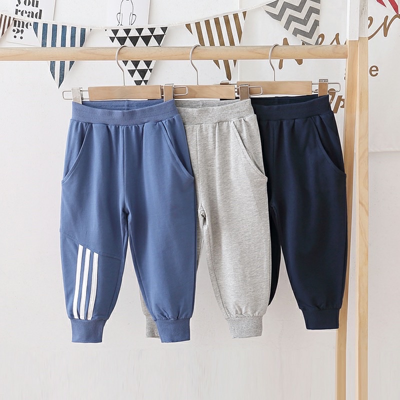 Quần Thể Thao Kẻ Sọc Cho Bé 4 Màu Size 8-20kg