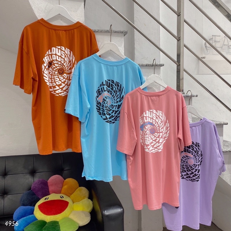 Áo thun unisex, áo phông rộng circle Jealous product 4956