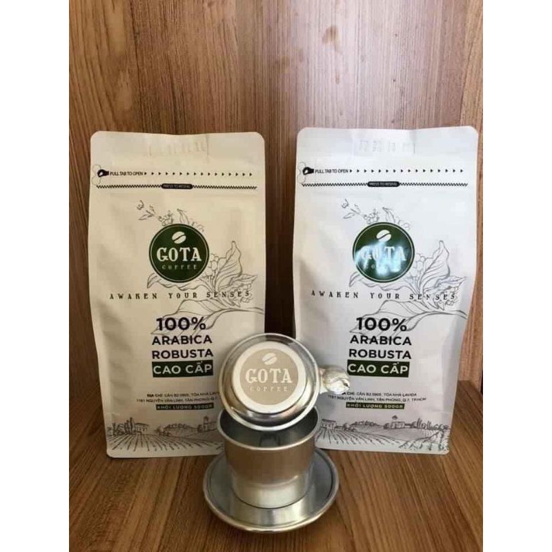 [ GOTA Cafe] gói 500g. Nguyên chất 100% Cafe hạt và cafe rang xay. | BigBuy360 - bigbuy360.vn