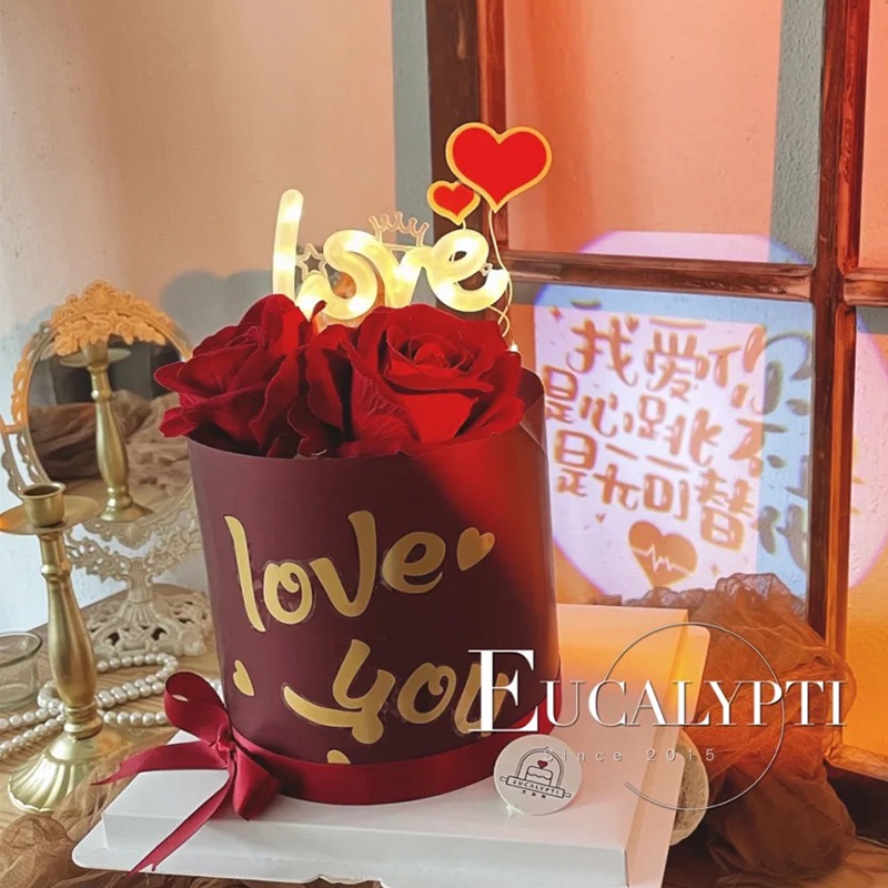 Phụ Kiện Trang Trí Bánh Kem Có Đèn LED Lãng Mạn