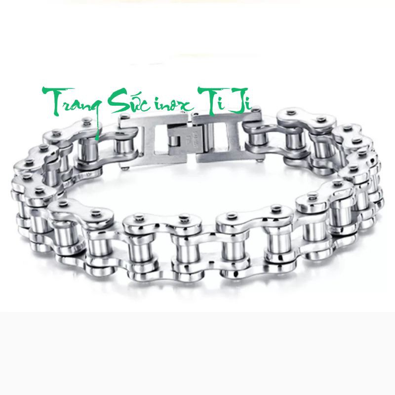 Lắc Tay inox kiểu dây sên xe 12mm