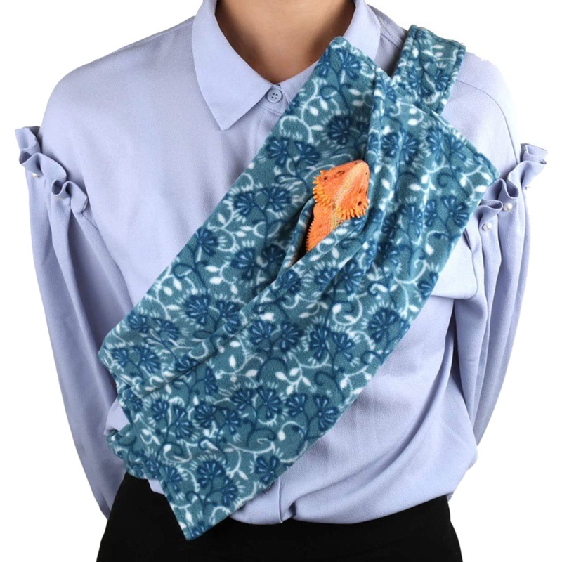 Bộ Dây Dắt Thằn Lằn May Mắn Kèm Túi Đựng Có Cánh Có Thể Điều Chỉnh Mang