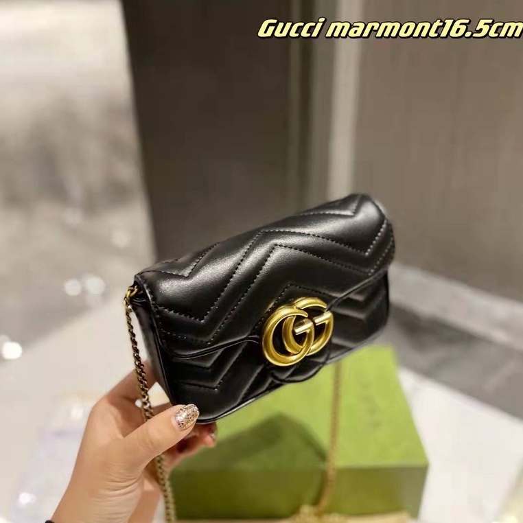 Túi Đeo Chéo Thêu Trái Tim Phong Cách Mới 2023 Mini 16.5cm Không Kèm Hộp Quà GG777777