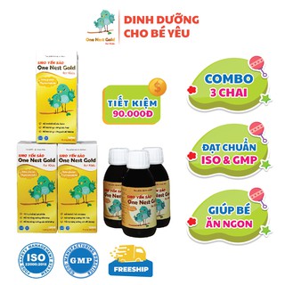 COMBO 03 HỘP SIRO YẾN SÀO ONE NEST GOLD GIÚP TĂNG CƯỜNG KHẢ NĂNG MIỄN DỊCH CHO TRẺ NHỎ 03 CHAI X 120ML  - FREESHIP