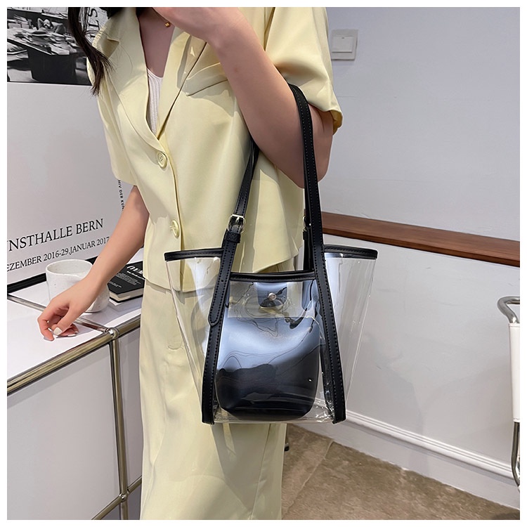 Túi Xách Trong Suốt Thời Trang Mùa Hè Hàn Quốc 2022 Dễ Phối Đồ Dành Cho Nữ