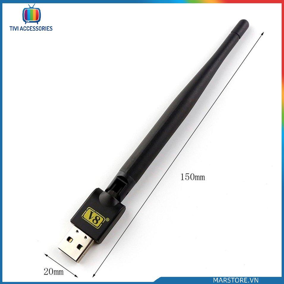 Đầu Thu Sóng Vệ Tinh Freesat Usb Wifi Có Ăng Ten Cho Freesat V7 V8 Series