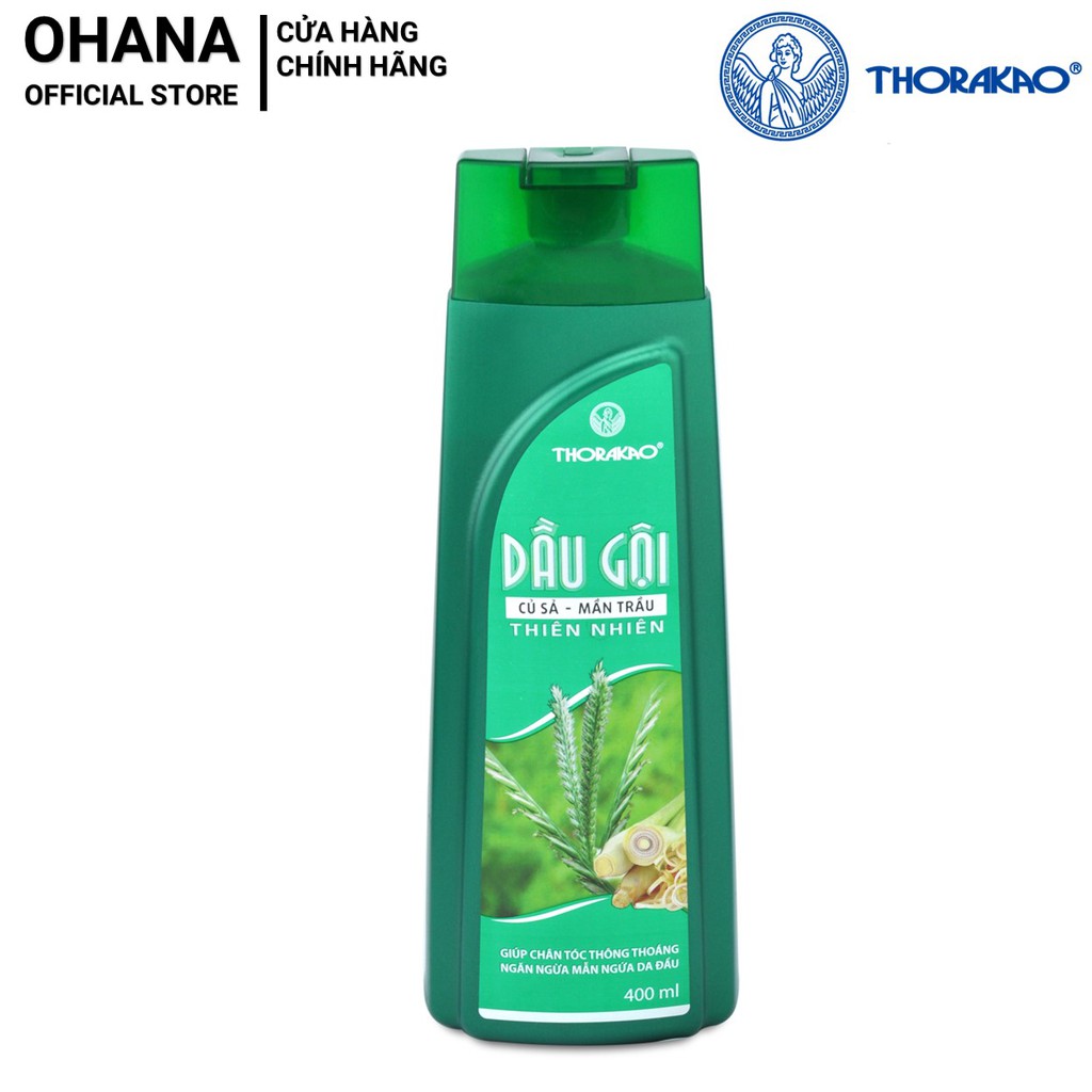 Thorakao Dầu Gội Củ Sả, Mần Trầu 400ml