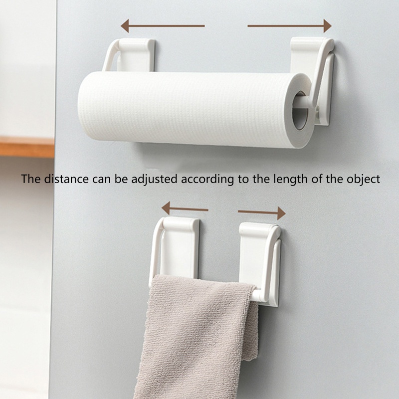 Giá Đỡ Cuộn Khăn Giấy Từ Tính Bằng Nhựa Tiện Dụng Cho Nhà Bếp