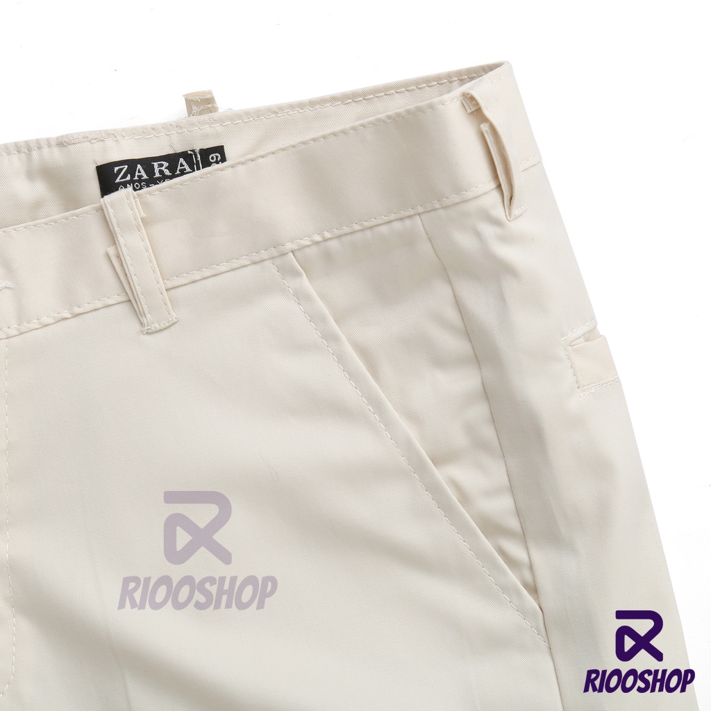 Quần short kaki nam cực đẹp RPS040 kem nhạt