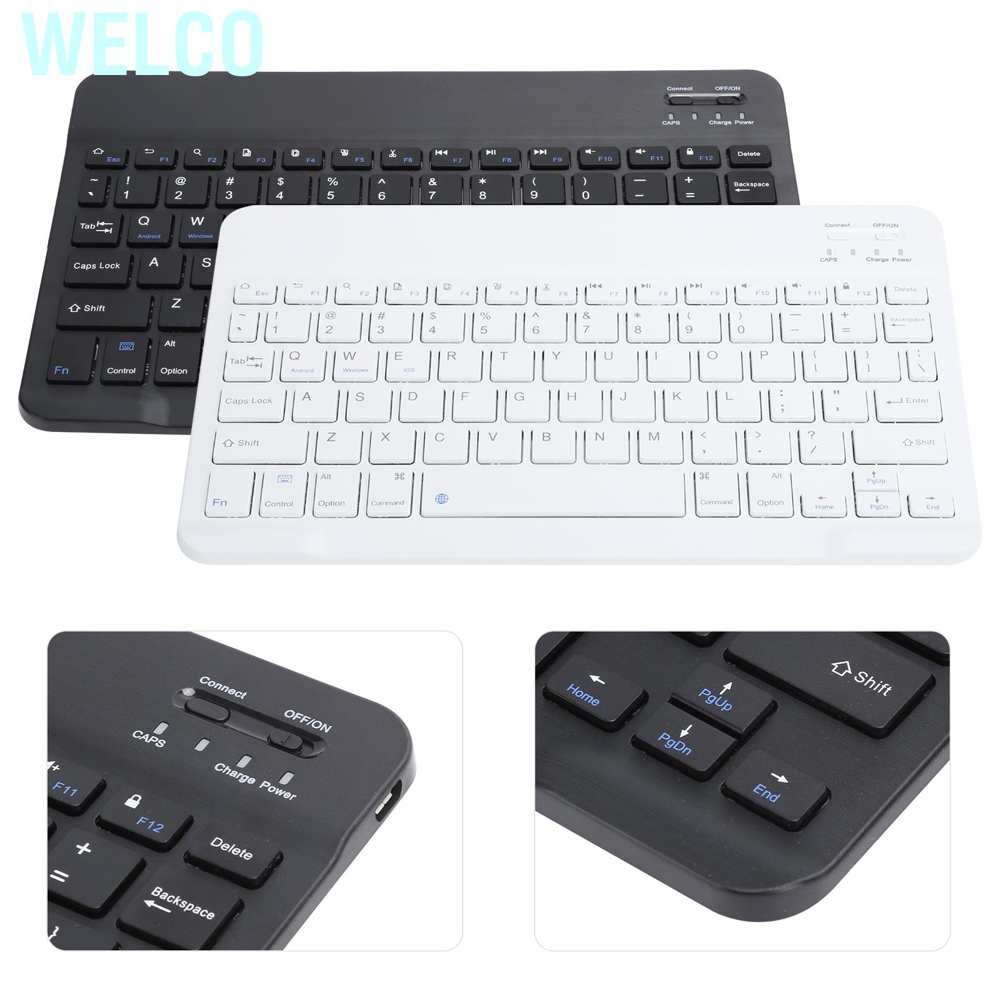 Bàn Phím Welco Bluetooth Không Dây Siêu Nhẹ 10 Inch Cho Android / Ios / Windows