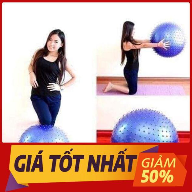 BÓNG GAI SIZE 65cm TẬP YOGA HOẶC TẬP VẬT LÝ TRỊ LIỆU ĐIỀU HÒA CẢM GIÁC