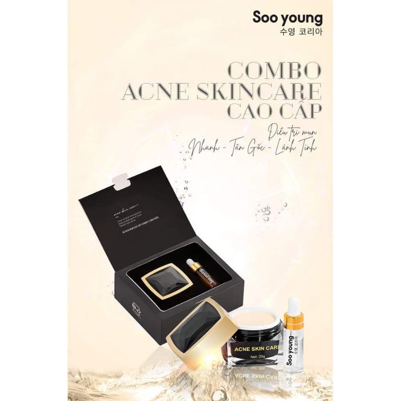 Bộ face serum mụn Soo Young (Acne skin care)