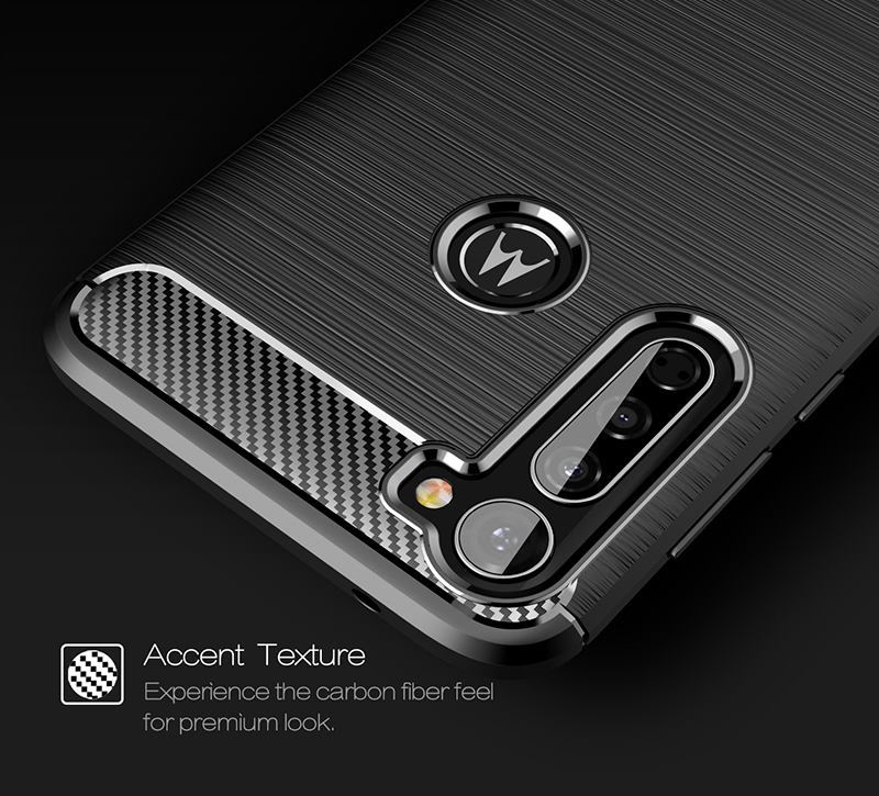 Ốp điện thoại mềm kết cấu sợi Carbon chống sốc cho Motorola Moto G Stylus / Moto G Power / Moto G
