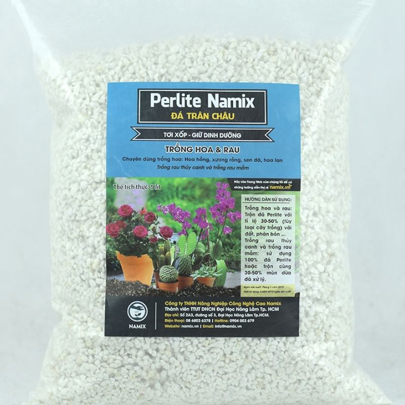 Đá Perlite - Đá Trân Châu Dùng Trồng Cây, Trang Trí