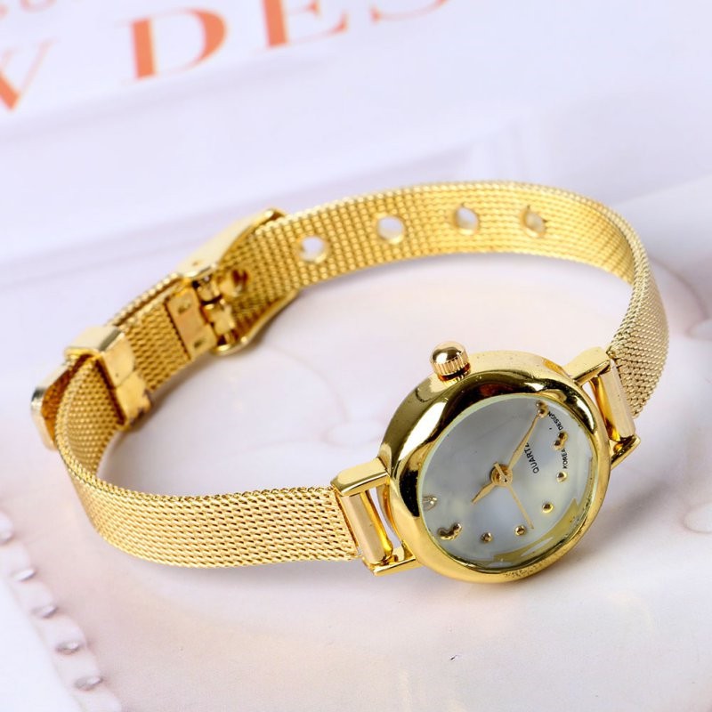 Đồng Hồ Nữ Dây Thép Kiểu Dáng Thanh Lịch