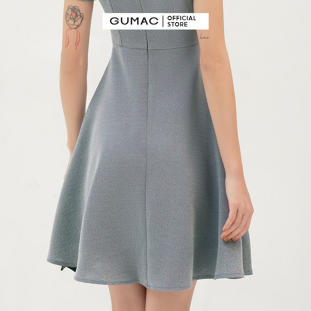 [Mã MABR07062 giảm 8% tối đa 50K đơn từ 249K] Đầm body nữ phối phụ kiện GUMAC thiết kế trẻ trung, cá tính màu xám DB391 | BigBuy360 - bigbuy360.vn