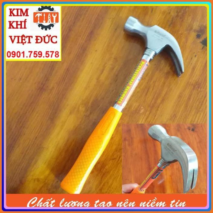 Búa sừng dê, búa nhổ đinh cán thép cứng 8oz/ 227g Asaki AK-9500 – Đầu đóng đinh đầu tròn thép siêu cứng