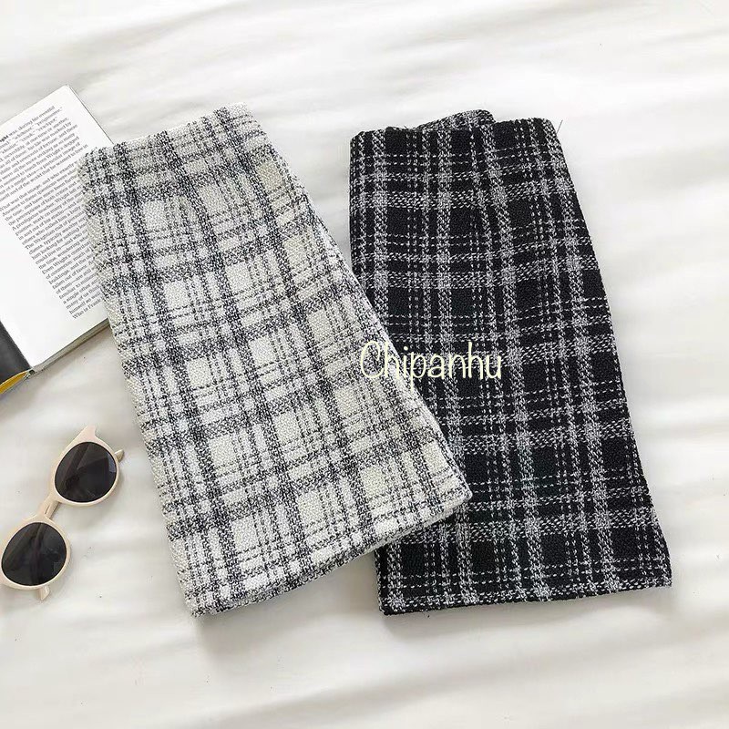 CHÂN VÁY TWEET TRƠN 2 MÀU  CV6837