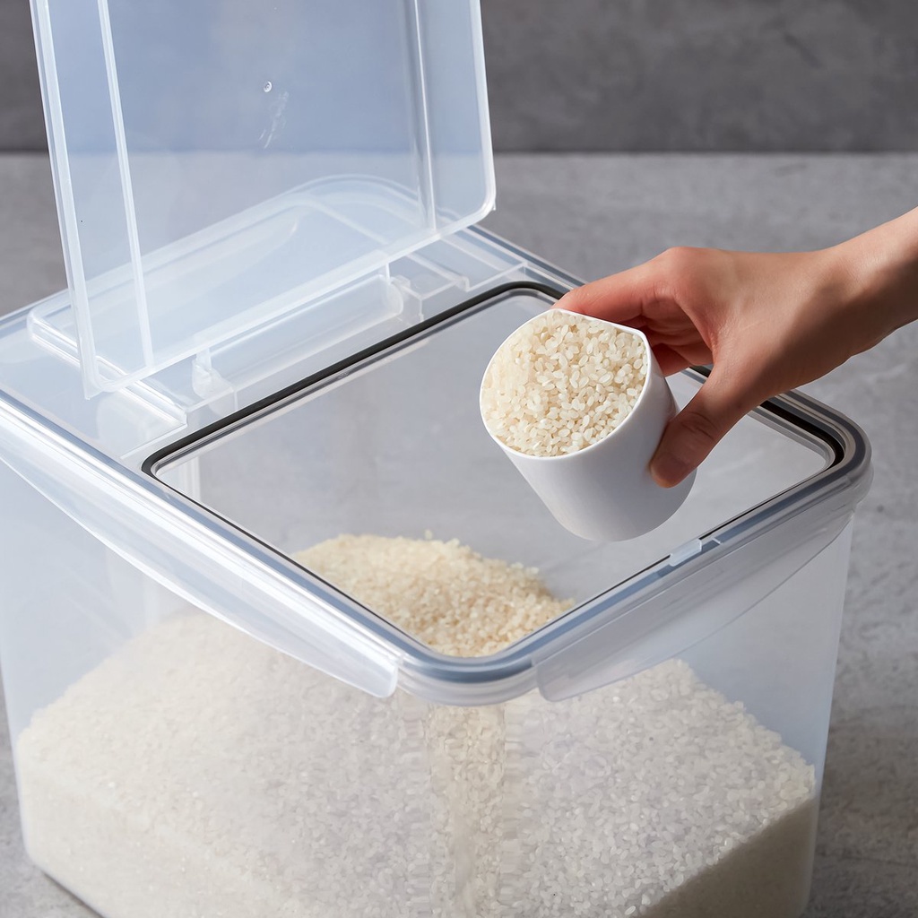 Thùng Nhựa Đựng Gạo 10kg No Brand - Emart VN