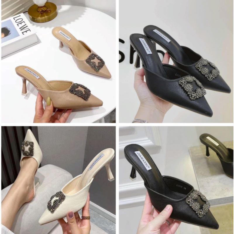 c Guốc Sục 7p Khoá Đá Vuông Da Siêu Mềm Êm Fullbox Cao Cấp