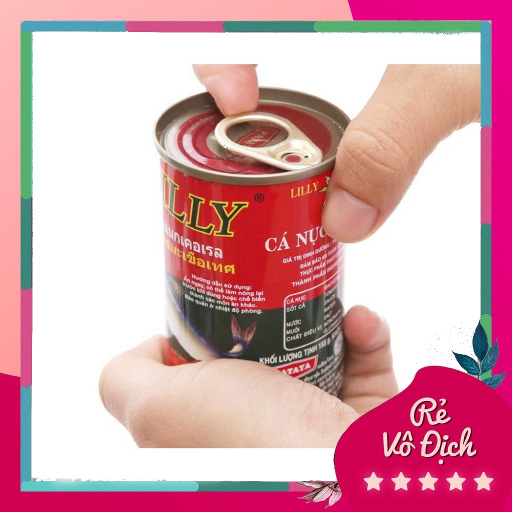 [ ĐẬM ĐÀ VỊ THÁI ] 01 Hộp 155gr Cá nục sốt cà Lilly , Hạn sử dụng 24 tháng.