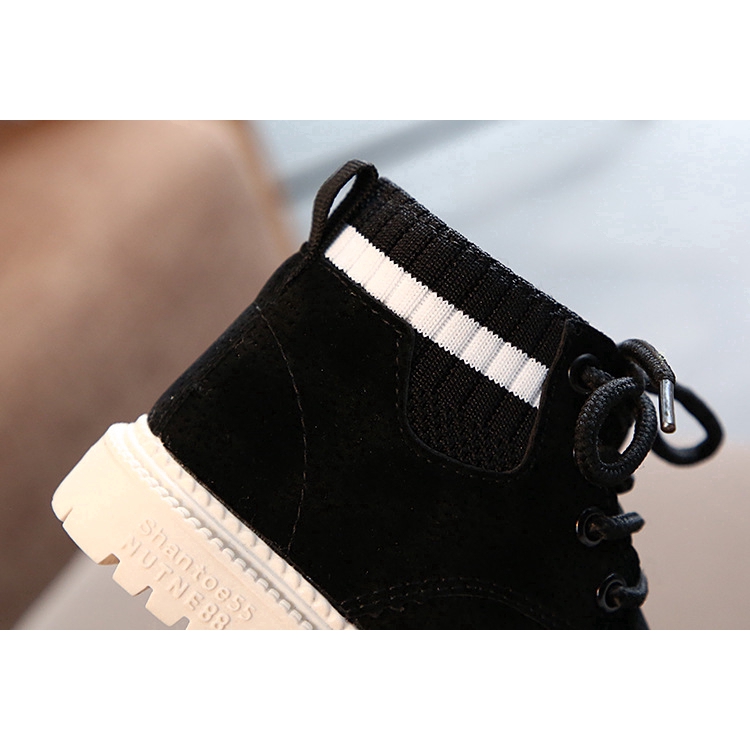 Giày bốt đế mềm phong cách vintage thời trang cỡ 21-30