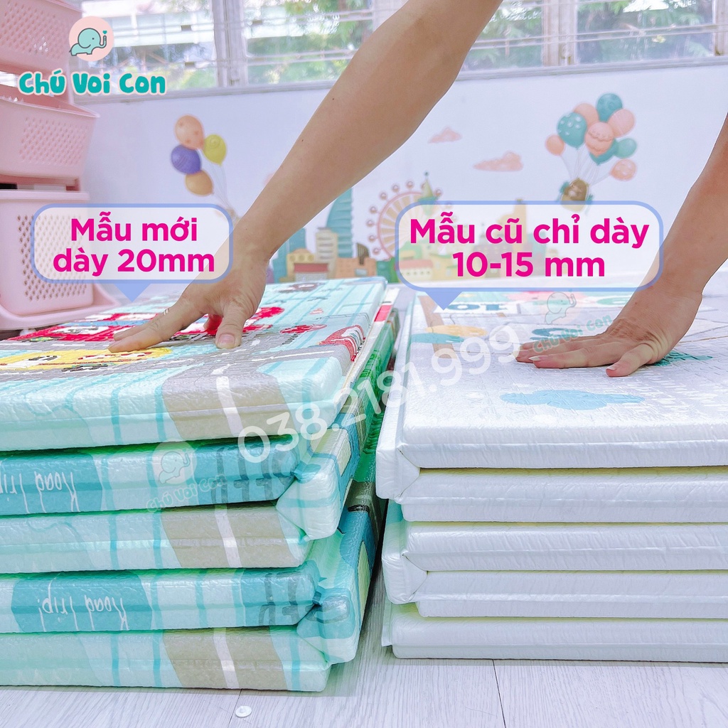 Thảm xpe 2cm gấp gọn chống thấm Luxury