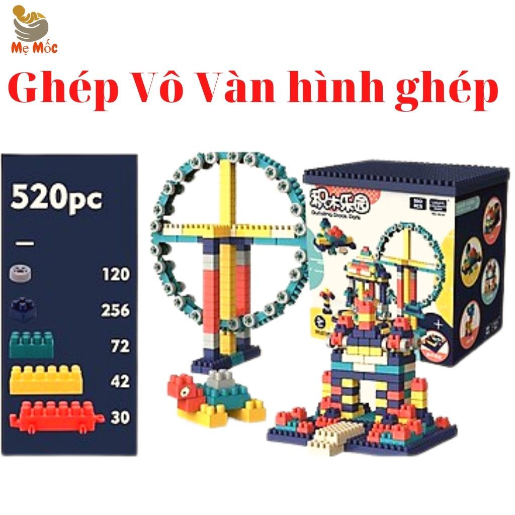 LEGO BUILDING 520 - Bộ Đồ Chơi Lego Lắp Ráp Giúp Bé Thông Minh Sáng tạo [Shop Mẹ Mốc] ,LG520