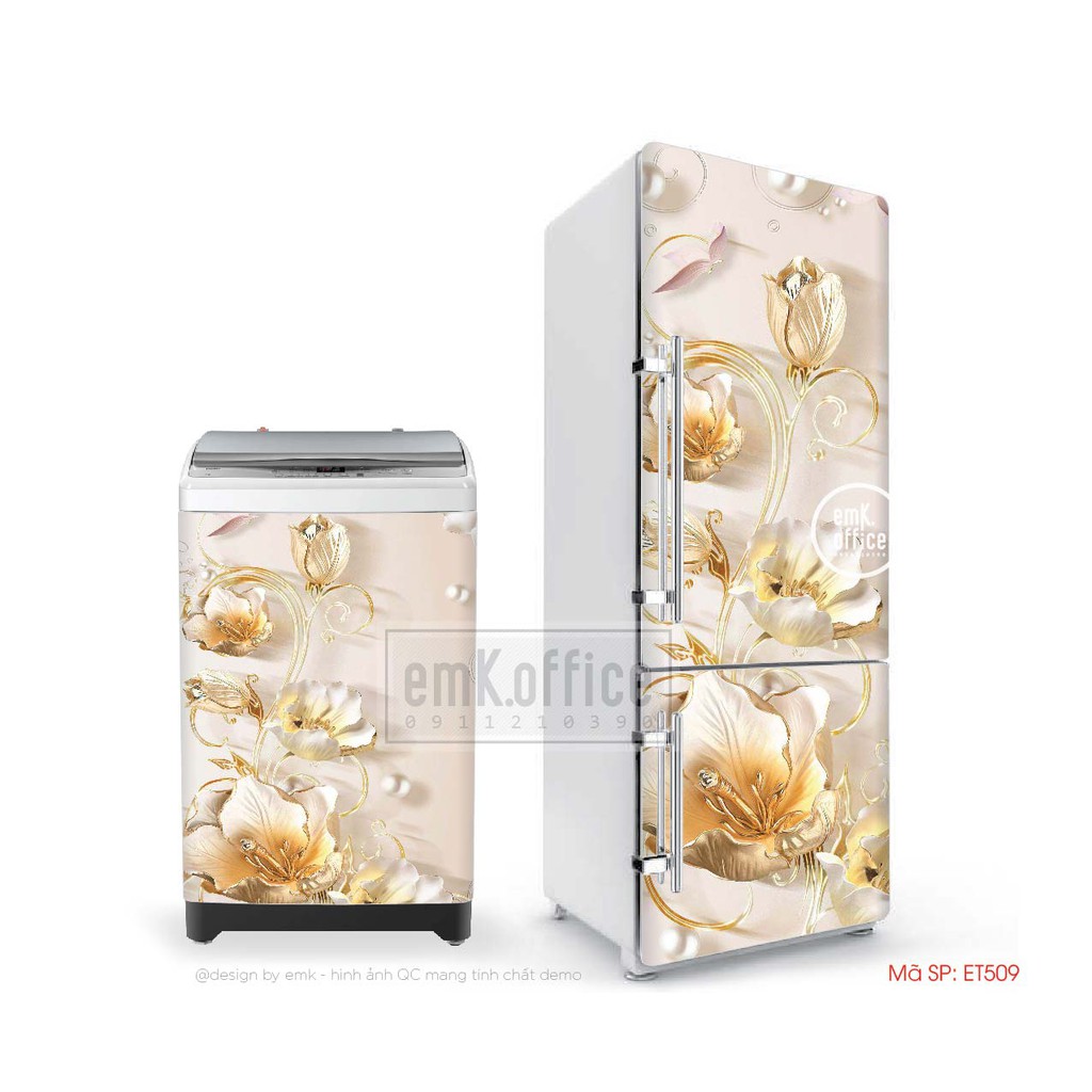 Miếng dán tủ lạnh - chất liệu decal chống thấm - mã ET509