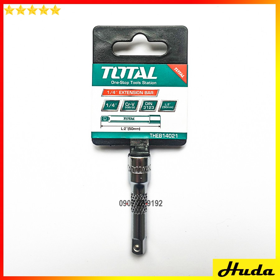 Thanh nối mở tuýp 1/2 1/4 inch Total Đầu tiếp nối dài chất liệu 40Cr mạ crôm Total Ingco