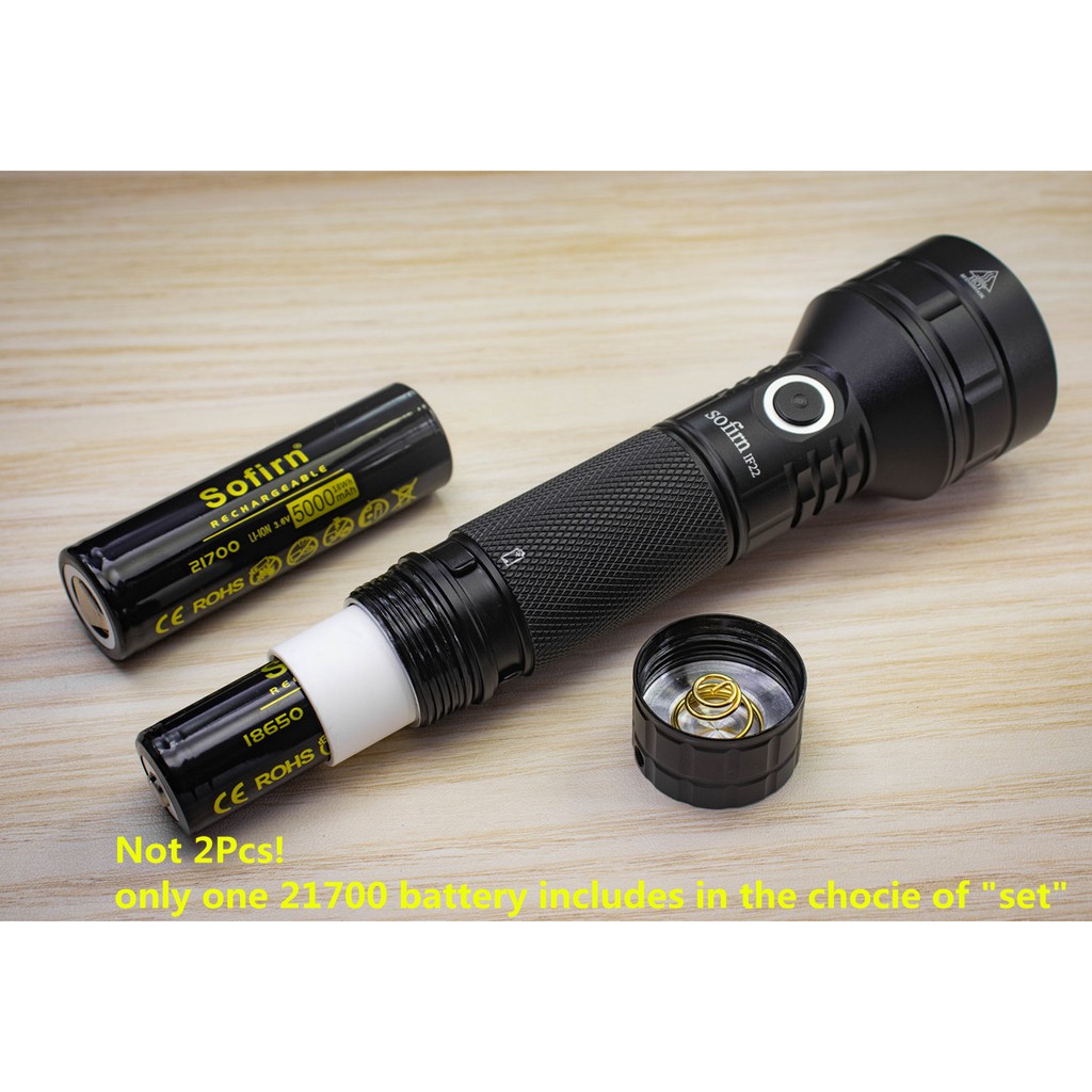 Đèn pin Sofirn Silver IF22A 21700 LED 2100lm EDC SFT40 siêu sáng có thể sạc lại USB-C | BigBuy360 - bigbuy360.vn