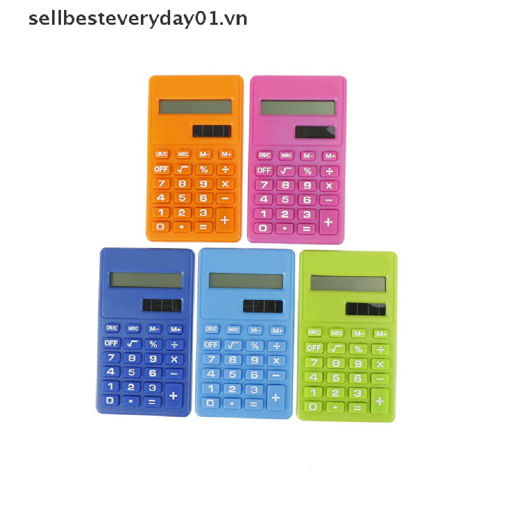 Máy tính mini 8 chữ số sử dụng năng lượng mặt trời dễ thương tiện lợi