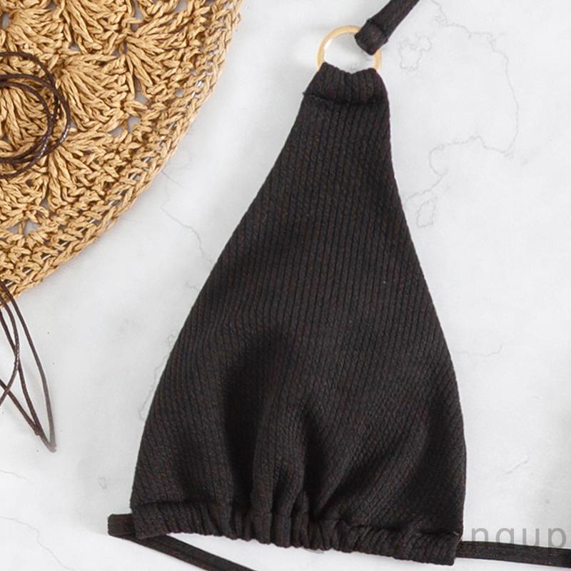 Bộ Đồ Bơi Đính Kim Sa Lấp Lánh Có Dây Đeo Cổ Độc Đáo Quyến Rũ Cho Nữ