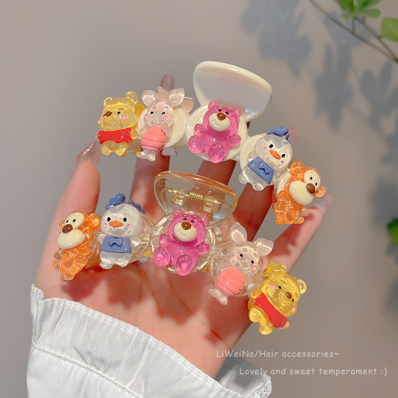 Dễ thương thời trang gấu hoạt hình cô gái kẹp tóc phụ kiện tóc ngọt ngào và tinh tế