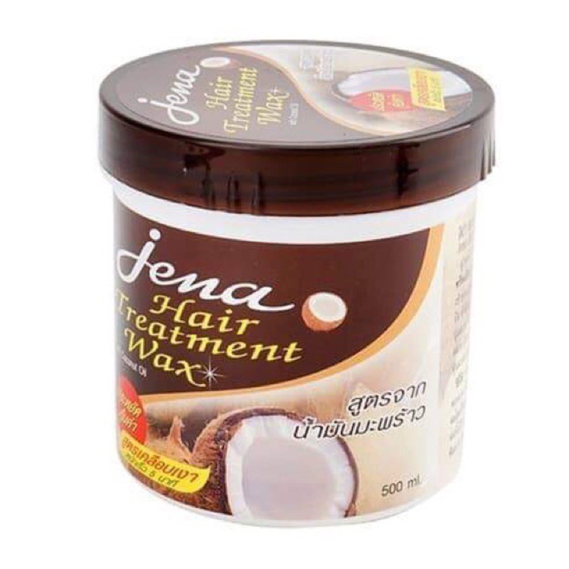 kem ủ tóc tinh dầu dừa Jena Coconut Hair Treatment Wax 500ml(mầu nâu)